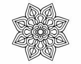 Mandala de flor sencilla