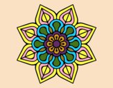 Mandala de flor sencilla