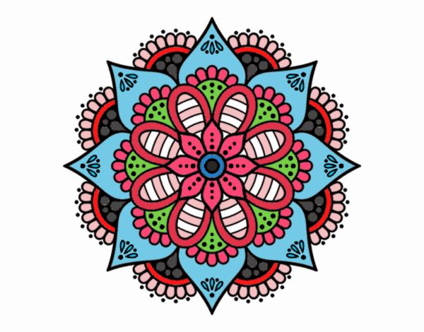 Mandala flor de primavera