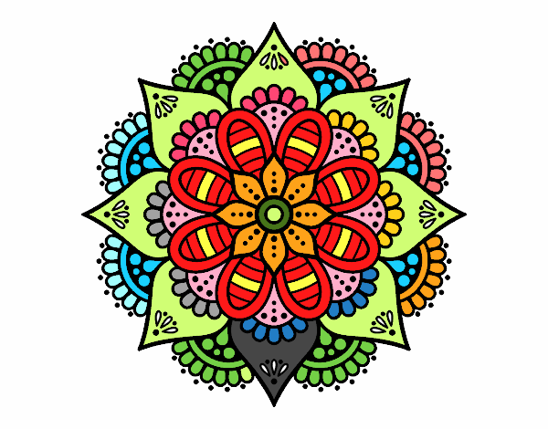 Mandala flor de primavera