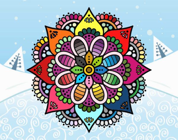 Mandala flor de primavera