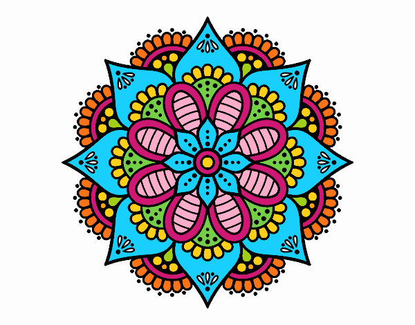 Mandala flor de primavera