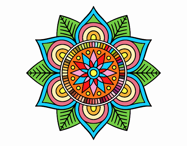 Mandala flor estelar