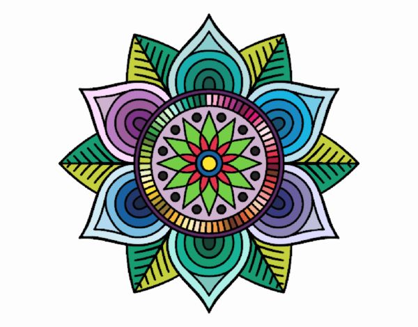 Mandala flor estelar