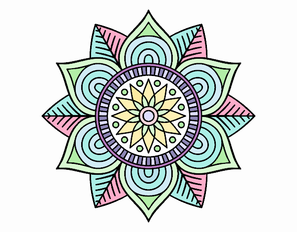 Mandala flor estelar