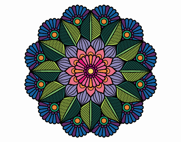 Mandala jardín vegetal