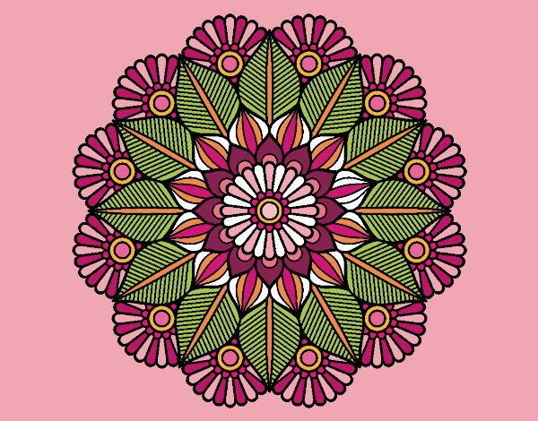 Mandala jardín vegetal