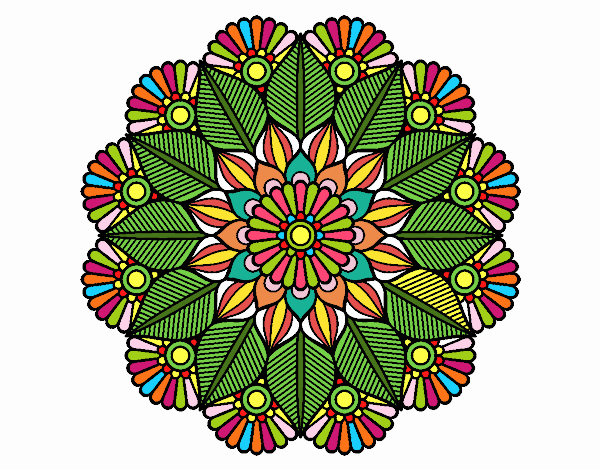 Mandala jardín vegetal