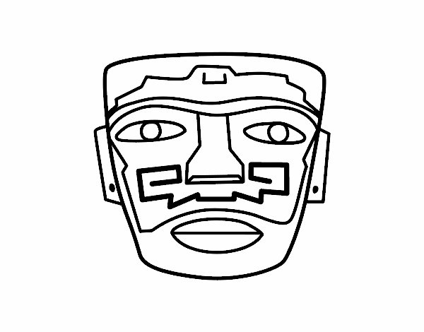 Máscara ancestral azteca