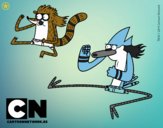 Mordecai y Rigby karatekas