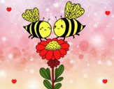 Pareja de abejas