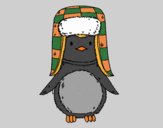 Pingüino con gorro