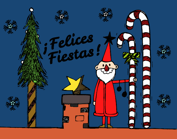 Postal Felices Fiestas