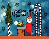 Postal Felices Fiestas