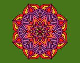 Un mandala de flor oriental