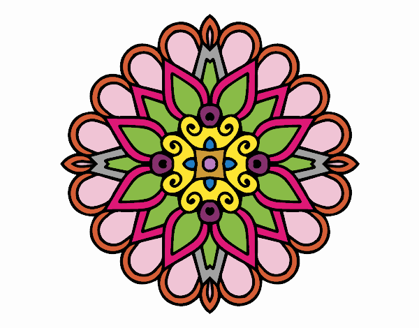 Un mandala estilo árabe