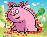 Cerdito de granja