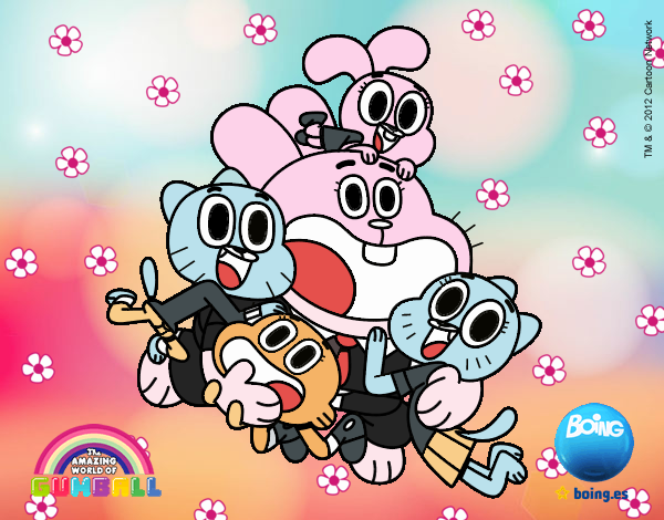 Gumball y amigos contentos