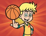 Jugador de baloncesto junior