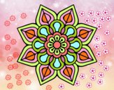 Mandala de flor sencilla