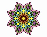 Mandala de flor sencilla