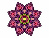 Mandala de flor sencilla