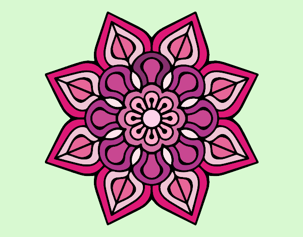 Mandala de flor sencilla