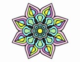 Mandala de flor sencilla