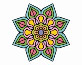 Mandala de flor sencilla