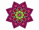 Mandala de flor sencilla