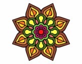 Mandala de flor sencilla