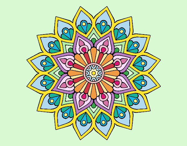 Mandala destello creciente