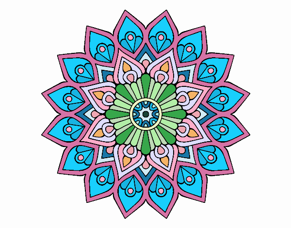 Mandala destello creciente