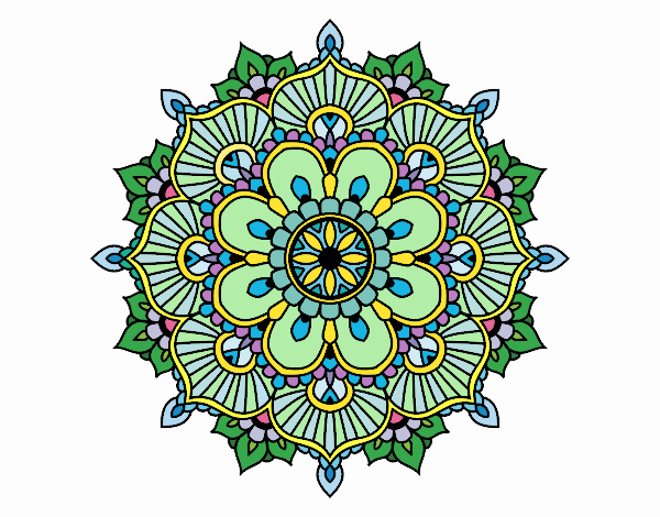 Mandala destello floral