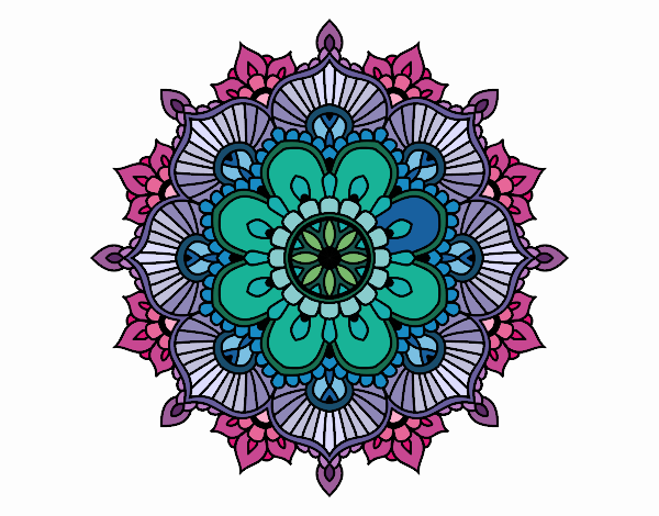 Mandala destello floral