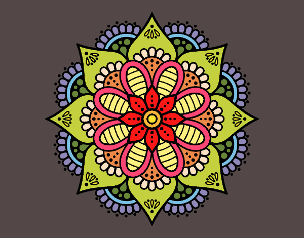 Mandala flor de primavera