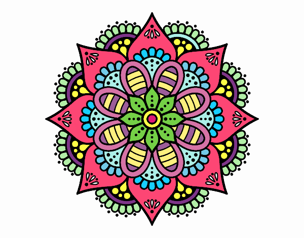 Mandala flor de primavera