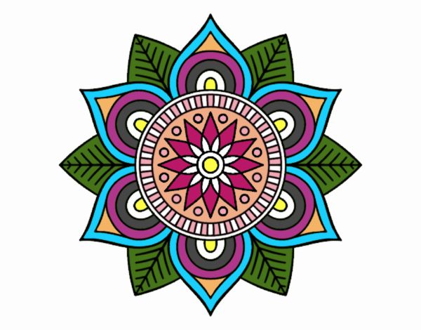 Mandala flor estelar