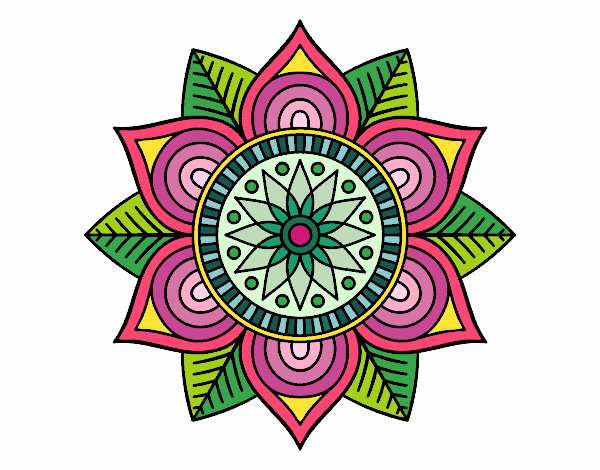 Mandala flor estelar