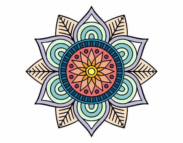 Mandala flor estelar