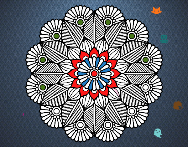 Mandala jardín vegetal