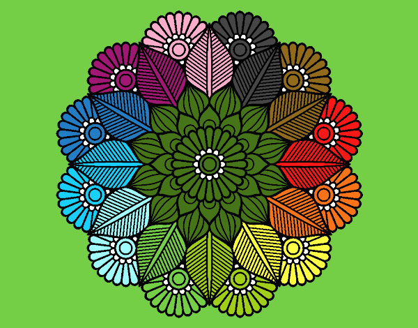 Mandala jardín vegetal