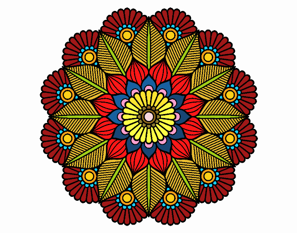 Mandala jardín vegetal