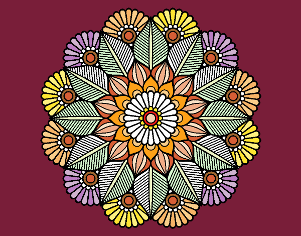 Mandala jardín vegetal