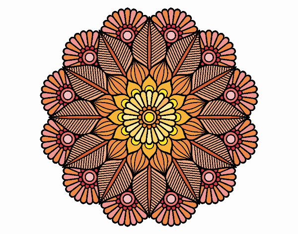 Mandala jardín vegetal