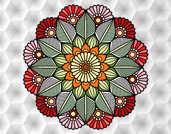 Mandala jardín vegetal