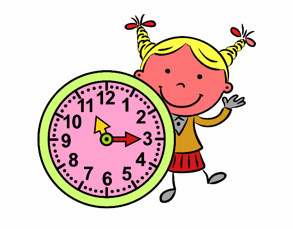 Niña con reloj