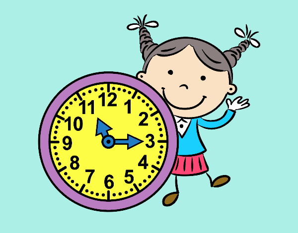 Niña con reloj