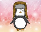 Pingüino con gorro