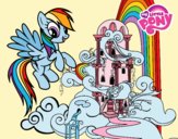 Rainbow Dash en su palacio